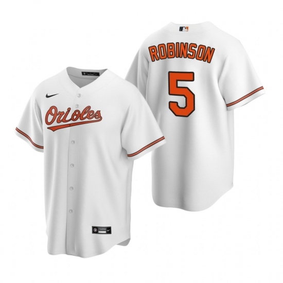 Mens Nike Baltimore Orioles 5 Brooks Robinson White Home Stitched Baseball Jerse Mens Nike Baltimore Orioles 5 Brooks Robinson White Home Stitched Baseball Jerse