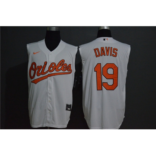 Orioles 19 Chris Davis White Nike Cool Base Sleeveless Jersey Orioles 19 Chris Davis White Nike Cool Base Sleeveless Jersey