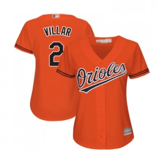 Womens Baltimore Orioles 2 Jonathan Villar Replica Orange Alternate Cool Base Baseball Jersey Womens Baltimore Orioles 2 Jonathan Villar Replica Orange Alternate Cool Base Baseball Jersey