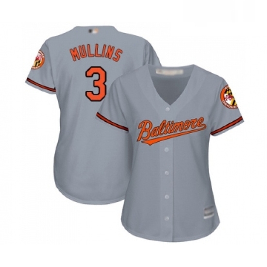 Womens Baltimore Orioles 3 Cedric Mullins Replica Grey Road Cool Base Baseball Jersey Womens Baltimore Orioles 3 Cedric Mullins Replica Grey Road Cool Base Baseball Jersey