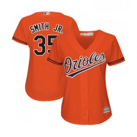 Womens Baltimore Orioles 35 Dwight Smith Jr Replica Orange Alternate Cool Base Baseball Jersey Womens Baltimore Orioles 35 Dwight Smith Jr Replica Orange Alternate Cool Base Baseball Jersey