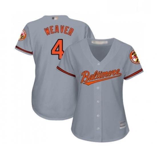 Womens Baltimore Orioles 4 Earl Weaver Replica Grey Road Cool Base Baseball Jersey Womens Baltimore Orioles 4 Earl Weaver Replica Grey Road Cool Base Baseball Jersey