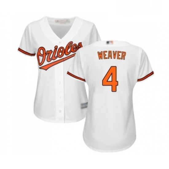 Womens Baltimore Orioles 4 Earl Weaver Replica White Home Cool Base Baseball Jersey Womens Baltimore Orioles 4 Earl Weaver Replica White Home Cool Base Baseball Jersey