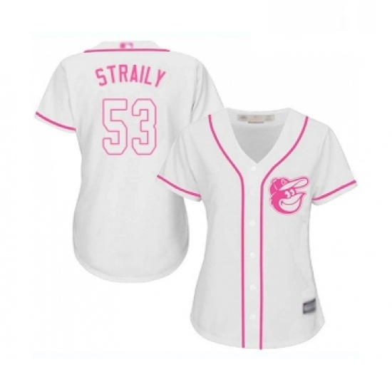 Womens Baltimore Orioles 53 Dan Straily Replica White Fashion Cool Base Baseball Jersey Womens Baltimore Orioles 53 Dan Straily Replica White Fashion Cool Base Baseball Jersey