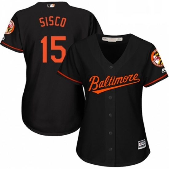Womens Majestic Baltimore Orioles 15 Chance Sisco Authentic Black Alternate Cool Base MLB Jersey Womens Majestic Baltimore Orioles 15 Chance Sisco Authentic Black Alternate Cool Base MLB Jersey