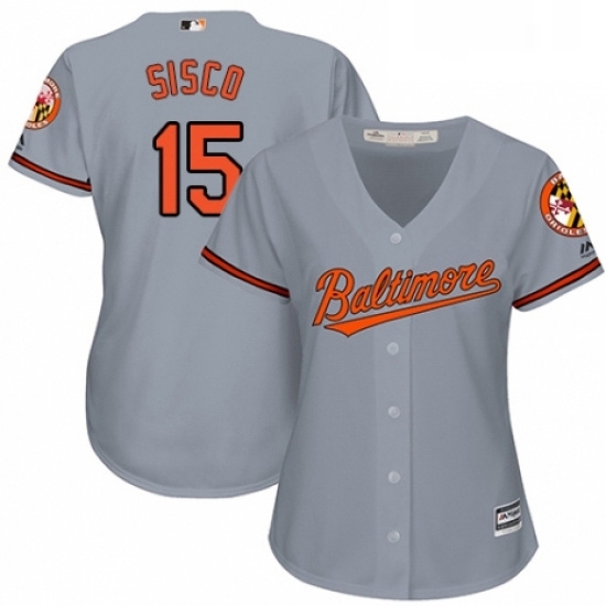 Womens Majestic Baltimore Orioles 15 Chance Sisco Authentic Grey Road Cool Base MLB Jersey Womens Majestic Baltimore Orioles 15 Chance Sisco Authentic Grey Road Cool Base MLB Jersey