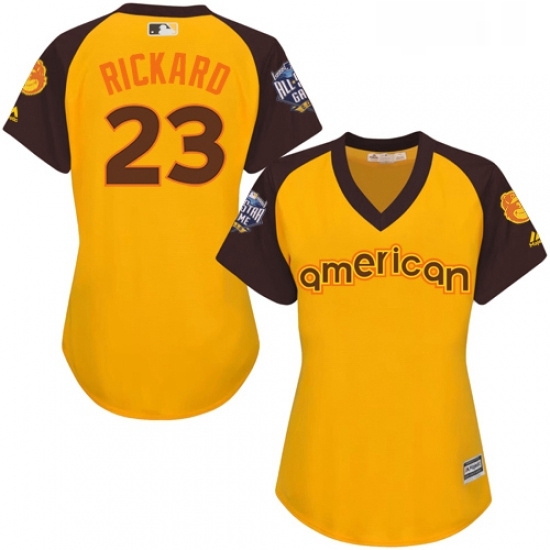 Womens Majestic Baltimore Orioles 23 Joey Rickard Authentic Yellow 2016 All Star American League BP Cool Base MLB Jersey Womens Majestic Baltimore Orioles 23 Joey Rickard Authentic Yellow 2016 All Star American League BP Cool Base MLB Jersey