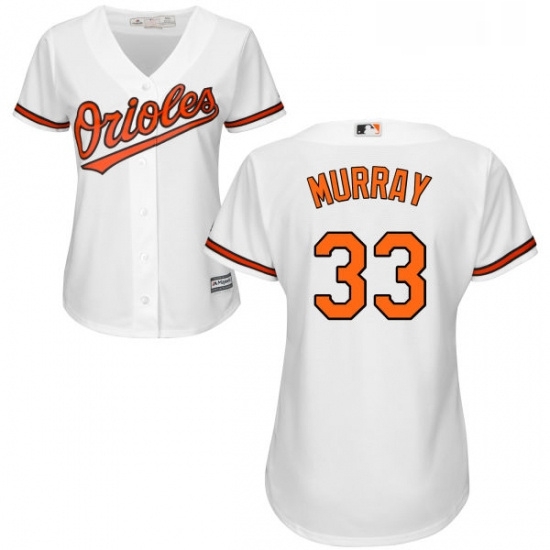 Womens Majestic Baltimore Orioles 33 Eddie Murray Authentic White Home Cool Base MLB Jersey Womens Majestic Baltimore Orioles 33 Eddie Murray Authentic White Home Cool Base MLB Jersey