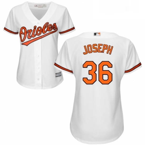 Womens Majestic Baltimore Orioles 36 Caleb Joseph Replica White Home Cool Base MLB Jersey Womens Majestic Baltimore Orioles 36 Caleb Joseph Replica White Home Cool Base MLB Jersey
