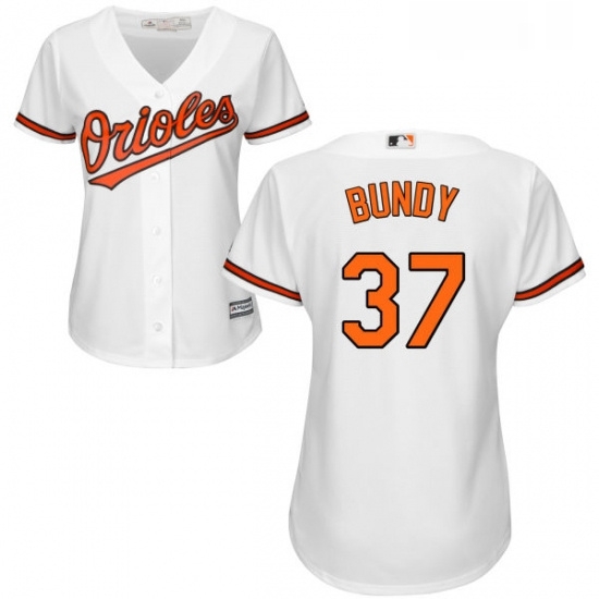 Womens Majestic Baltimore Orioles 37 Dylan Bundy Authentic White Home Cool Base MLB Jersey Womens Majestic Baltimore Orioles 37 Dylan Bundy Authentic White Home Cool Base MLB Jersey