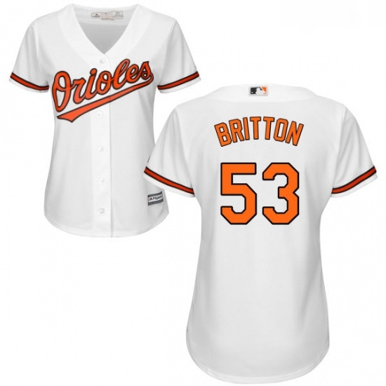 Womens Majestic Baltimore Orioles 53 Zach Britton Authentic White Home Cool Base MLB Jersey Womens Majestic Baltimore Orioles 53 Zach Britton Authentic White Home Cool Base MLB Jersey