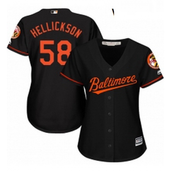 Womens Majestic Baltimore Orioles 58 Jeremy Hellickson Authentic Black Alternate Cool Base MLB Jersey Womens Majestic Baltimore Orioles 58 Jeremy Hellickson Authentic Black Alternate Cool Base MLB Jersey