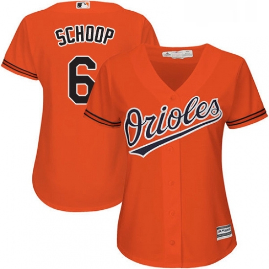 Womens Majestic Baltimore Orioles 6 Jonathan Schoop Authentic Orange Alternate Cool Base MLB Jersey Womens Majestic Baltimore Orioles 6 Jonathan Schoop Authentic Orange Alternate Cool Base MLB Jersey