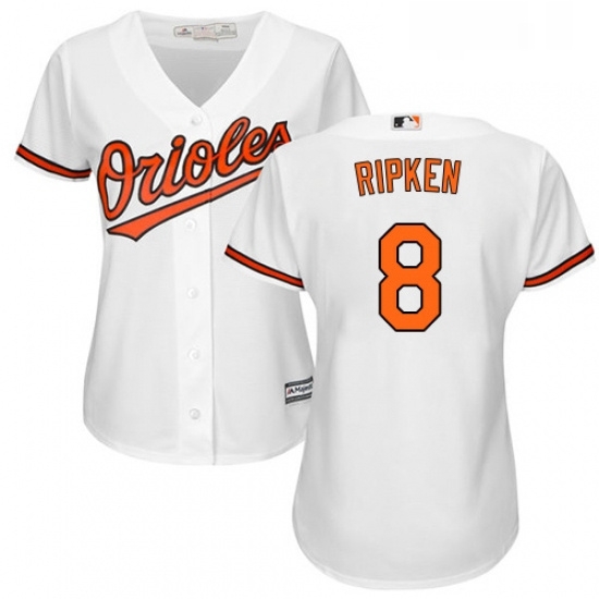 Womens Majestic Baltimore Orioles 8 Cal Ripken Authentic White Home Cool Base MLB Jersey Womens Majestic Baltimore Orioles 8 Cal Ripken Authentic White Home Cool Base MLB Jersey