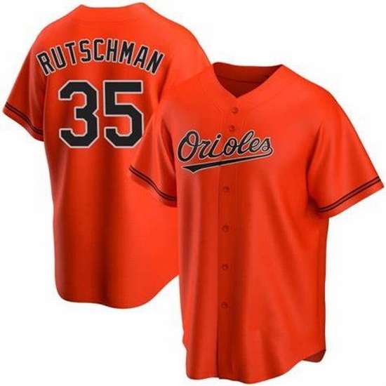 Youth Baltimore Oriole #35 Adley Rutschman Orange Cool Base Stitched Baseball jersey Youth Baltimore Oriole #35 Adley Rutschman Orange Cool Base Stitched Baseball jersey