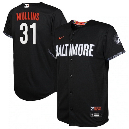 Youth Baltimore Orioles 31 Cedric Mullins Black 2023 City Connect Stitched Baseball Jersey Youth Baltimore Orioles 31 Cedric Mullins Black 2023 City Connect Stitched Baseball Jersey