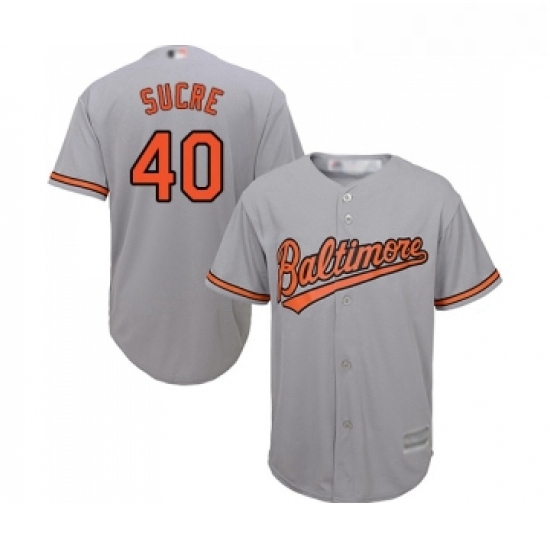 Youth Baltimore Orioles 40 Jesus Sucre Replica Grey Road Cool Base Baseball Jersey Youth Baltimore Orioles 40 Jesus Sucre Replica Grey Road Cool Base Baseball Jersey