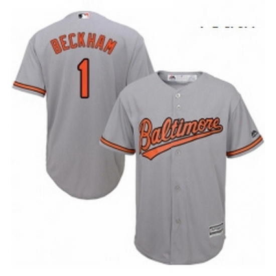 Youth Majestic Baltimore Orioles 1 Tim Beckham Authentic Grey Road Cool Base MLB Jersey Youth Majestic Baltimore Orioles 1 Tim Beckham Authentic Grey Road Cool Base MLB Jersey