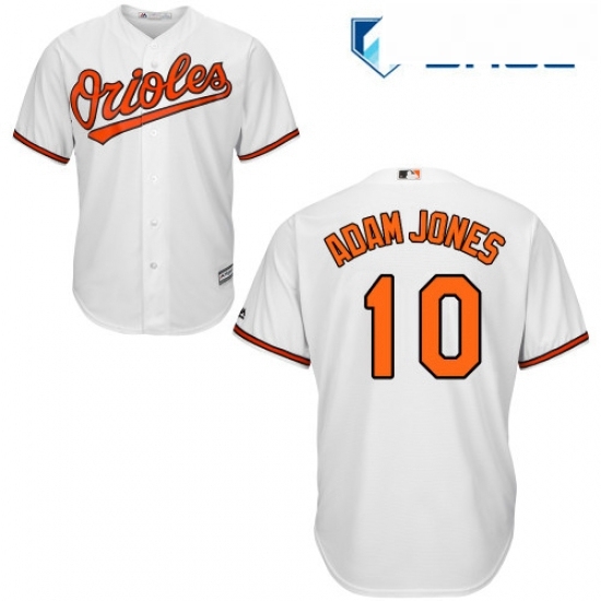 Youth Majestic Baltimore Orioles 10 Adam Jones Replica White Home Cool Base MLB Jersey Youth Majestic Baltimore Orioles 10 Adam Jones Replica White Home Cool Base MLB Jersey