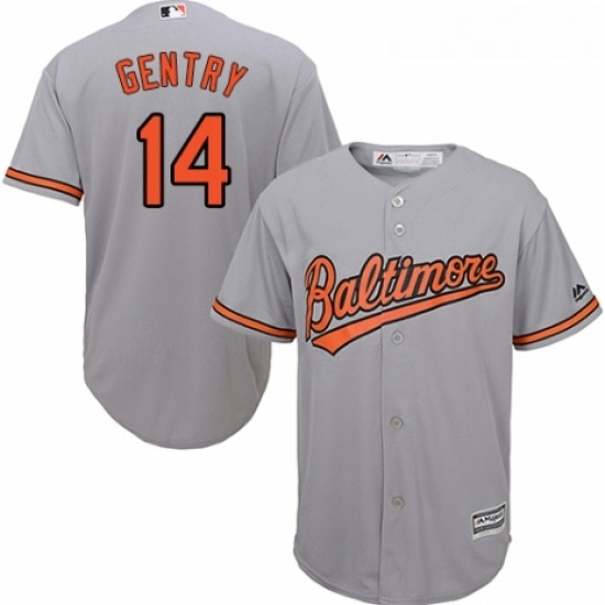Youth Majestic Baltimore Orioles 14 Craig Gentry Authentic Grey Road Cool Base MLB Jersey Youth Majestic Baltimore Orioles 14 Craig Gentry Authentic Grey Road Cool Base MLB Jersey