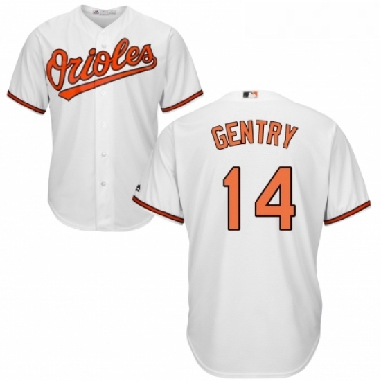 Youth Majestic Baltimore Orioles 14 Craig Gentry Replica White Home Cool Base MLB Jersey Youth Majestic Baltimore Orioles 14 Craig Gentry Replica White Home Cool Base MLB Jersey