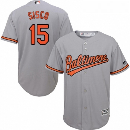 Youth Majestic Baltimore Orioles 15 Chance Sisco Replica Grey Road Cool Base MLB Jersey Youth Majestic Baltimore Orioles 15 Chance Sisco Replica Grey Road Cool Base MLB Jersey