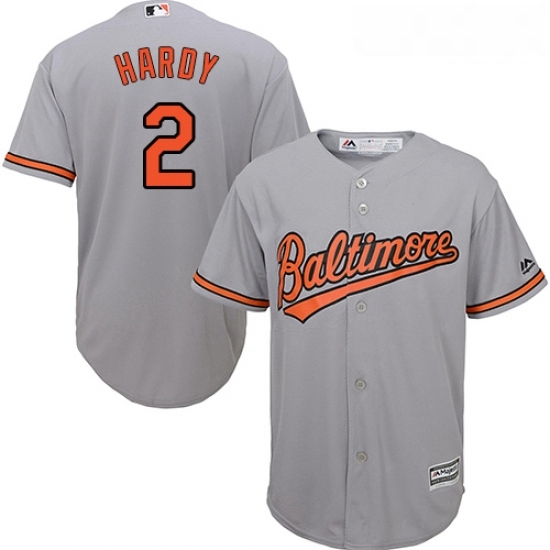 Youth Majestic Baltimore Orioles 2 JJ Hardy Authentic Grey Road Cool Base MLB Jersey Youth Majestic Baltimore Orioles 2 JJ Hardy Authentic Grey Road Cool Base MLB Jersey