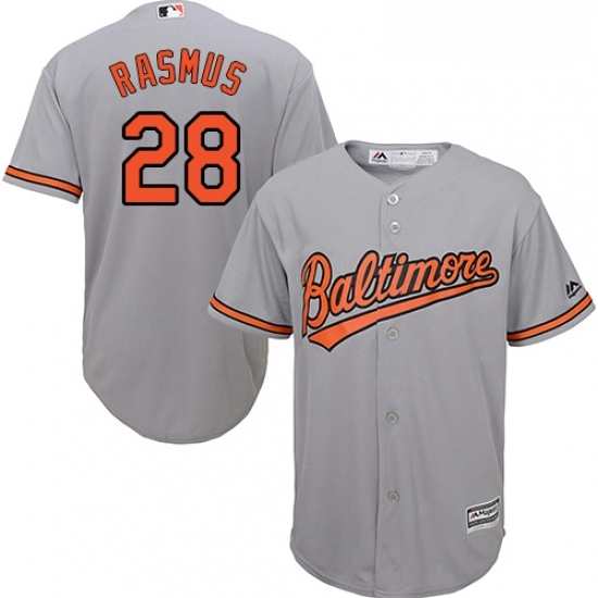 Youth Majestic Baltimore Orioles 28 Colby Rasmus Replica Grey Road Cool Base MLB Jersey Youth Majestic Baltimore Orioles 28 Colby Rasmus Replica Grey Road Cool Base MLB Jersey