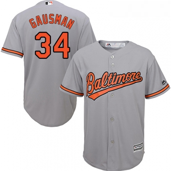 Youth Majestic Baltimore Orioles 34 Kevin Gausman Authentic Grey Road Cool Base MLB Jersey Youth Majestic Baltimore Orioles 34 Kevin Gausman Authentic Grey Road Cool Base MLB Jersey