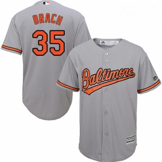 Youth Majestic Baltimore Orioles 35 Brad Brach Authentic Grey Road Cool Base MLB Jersey Youth Majestic Baltimore Orioles 35 Brad Brach Authentic Grey Road Cool Base MLB Jersey