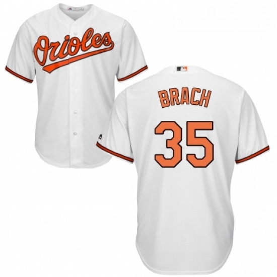 Youth Majestic Baltimore Orioles 35 Brad Brach Replica White Home Cool Base MLB Jersey Youth Majestic Baltimore Orioles 35 Brad Brach Replica White Home Cool Base MLB Jersey