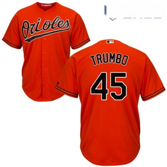 Youth Majestic Baltimore Orioles 45 Mark Trumbo Replica Orange Alternate Cool Base MLB Jersey Youth Majestic Baltimore Orioles 45 Mark Trumbo Replica Orange Alternate Cool Base MLB Jersey