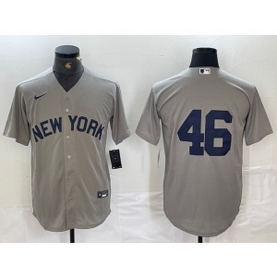 MLB Yankees 46 Andy Pettitte Grey Nike Cool Base Men Jersey MLB Yankees 46 Andy Pettitte Grey Nike Cool Base Men Jersey