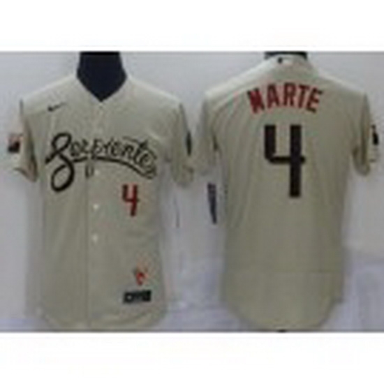 Men Arizona Diamondback 4 Ketel Marte Gold 2021 City Connect Stitched MLB Flex Base Nike Jersey Men Arizona Diamondback 4 Ketel Marte Gold 2021 City Connect Stitched MLB Flex Base Nike Jersey