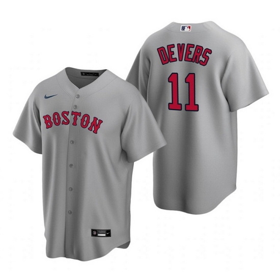 Men Boston Red Sox 11 Rafael Devers Grey Cool Base Stitched Jerse Men Boston Red Sox 11 Rafael Devers Grey Cool Base Stitched Jerse