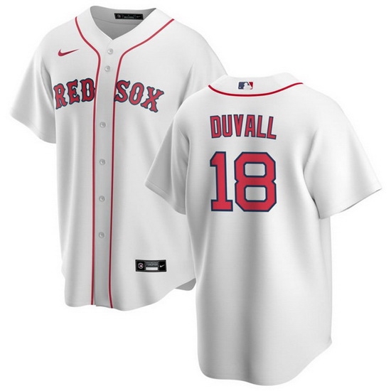 Men Boston Red Sox 18 Adam Duvall White Cool Base Stitched Baseball Jersey Men Boston Red Sox 18 Adam Duvall White Cool Base Stitched Baseball Jersey