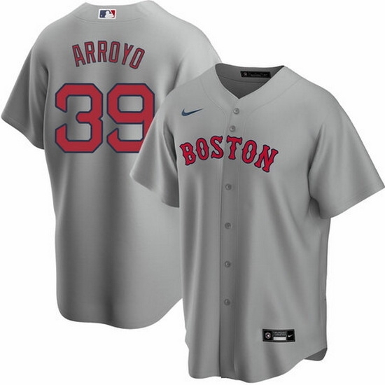 Men Boston Red Sox 39 Christian Arroyo Grey Cool Base Stitched Baseball Jerse Men Boston Red Sox 39 Christian Arroyo Grey Cool Base Stitched Baseball Jerse