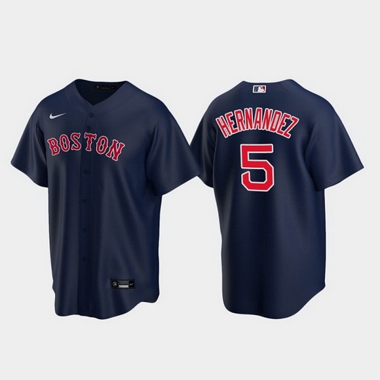 Men Boston Red Sox 5 Kik E9 Hern E1ndez Navy Cool Base Stitched Baseball jersey Men Boston Red Sox 5 Kik E9 Hern E1ndez Navy Cool Base Stitched Baseball jersey