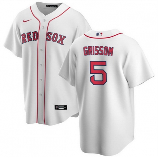 Men Boston Red Sox 5 Vaughn Grissom White Cool Base Stitched Baseball Jersey Men Boston Red Sox 5 Vaughn Grissom White Cool Base Stitched Baseball Jersey