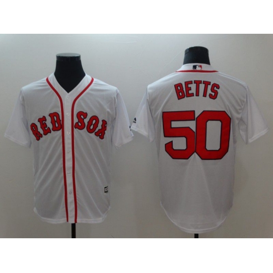 Men Boston Red Sox 50 Betts White Game 2021 MLB Jersey Men Boston Red Sox 50 Betts White Game 2021 MLB Jersey