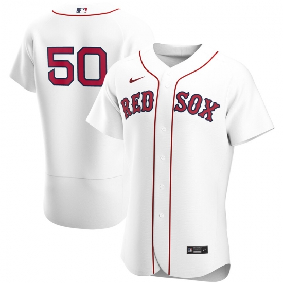 Men Boston Red Sox 50 Mookie Betts Men Nike White Home 2020 Flex Base Player MLB Jersey Men Boston Red Sox 50 Mookie Betts Men Nike White Home 2020 Flex Base Player MLB Jersey