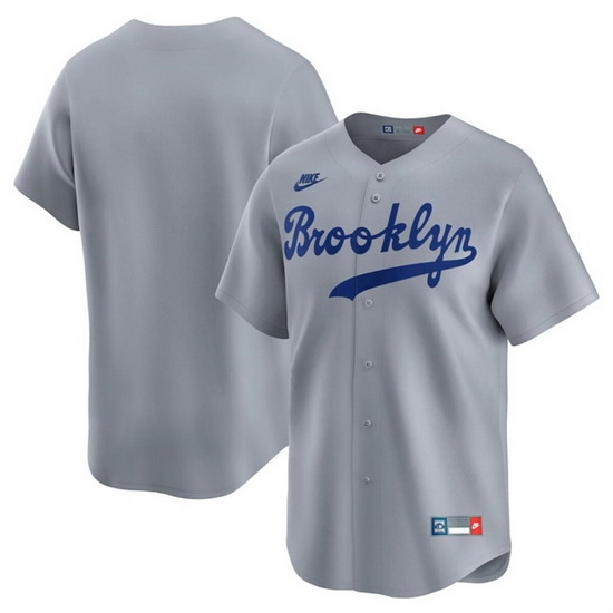 Men Brooklyn Dodgers Blank Grey Throwback Cooperstown Collection Limited Stitched Baseball Jersey Men Brooklyn Dodgers Blank Grey Throwback Cooperstown Collection Limited Stitched Baseball Jersey