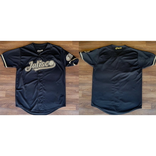 Men Charros De Jalisco Blank Black Stitched Baseball Jersey Men Charros De Jalisco Blank Black Stitched Baseball Jersey