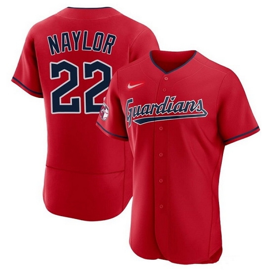 Men Cleveland Guardians 22 Josh Naylor White Flex Base Stitched Jersey Men Cleveland Guardians 22 Josh Naylor White Flex Base Stitched Jersey