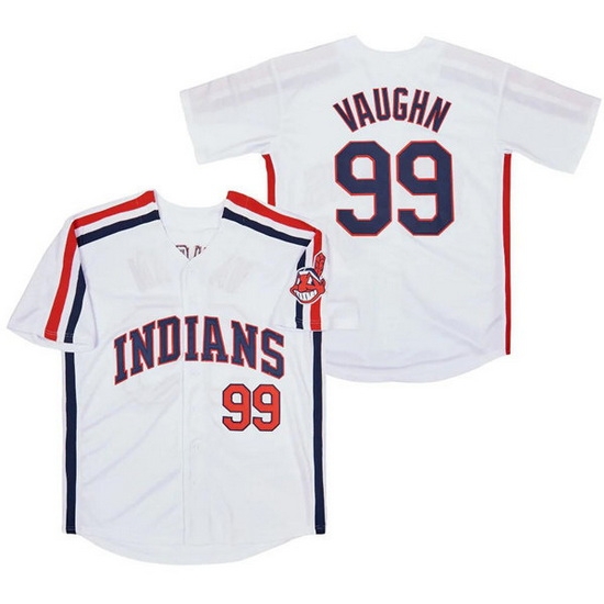Men Cleveland Guardians 99 Ricky Vaughn White Stitched Baseball Jersey Men Cleveland Guardians 99 Ricky Vaughn White Stitched Baseball Jersey
