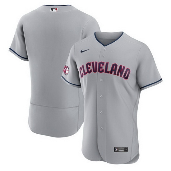 Men Cleveland Guardians Blank Grey Flex Base Stitched jersey Men Cleveland Guardians Blank Grey Flex Base Stitched jersey