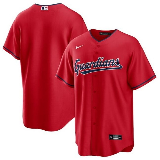 Men Cleveland Guardians Blank Red Cool Base Stitched Baseball Jerse Men Cleveland Guardians Blank Red Cool Base Stitched Baseball Jerse