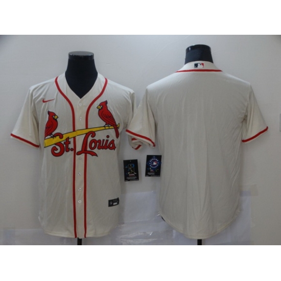 Men Nike St Louis Arizona Cardinals Cream Stitched MLB Blank Cool Base Nike Jersey Men Nike St Louis Arizona Cardinals Cream Stitched MLB Blank Cool Base Nike Jersey