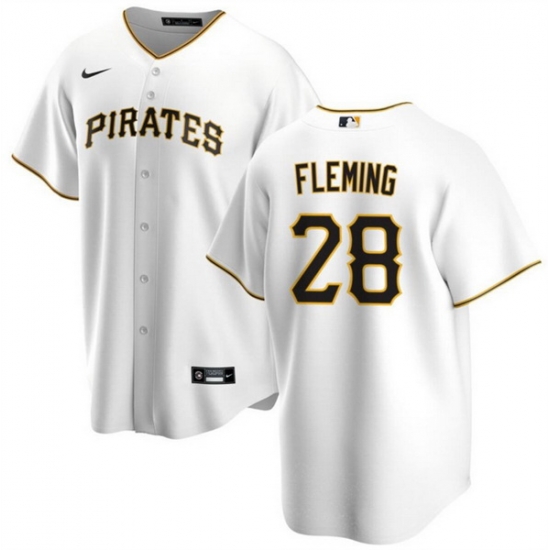 Men Pittsburgh Pirates 28 Josh Fleming White Cool Base Stitched Baseball Jersey Men Pittsburgh Pirates 28 Josh Fleming White Cool Base Stitched Baseball Jersey