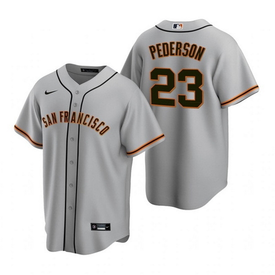 Men San Francisco New York Giants 23 Joc Pederson Grey Cool Base Stitched Jerse Men San Francisco New York Giants 23 Joc Pederson Grey Cool Base Stitched Jerse